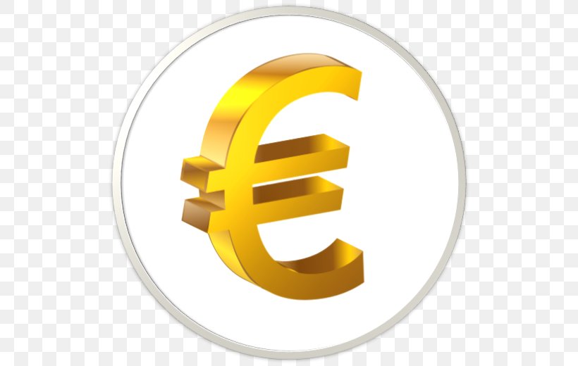 Euro Sign Clip Art Currency Symbol 100 Euro Note, PNG, 520x520px, 1 Euro Coin, 100 Euro Note, Euro, Brand, Currency Symbol Download Free