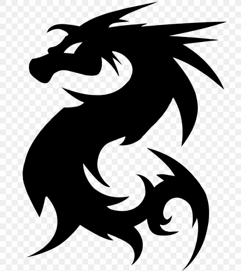 European Dragon Legendary Creature Silhouette Clip Art, PNG, 945x1063px, Dragon, Art, Artwork, Black And White, Chinese Dragon Download Free