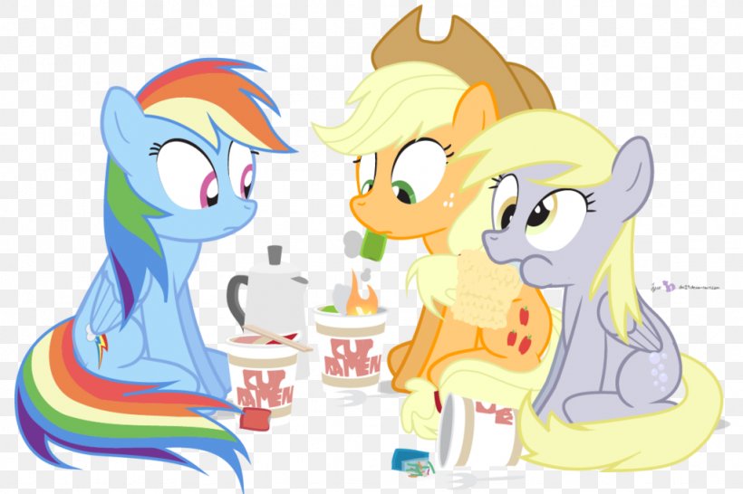 My Little Pony Applejack Derpy Hooves Rainbow Dash, PNG, 1024x683px, Watercolor, Cartoon, Flower, Frame, Heart Download Free