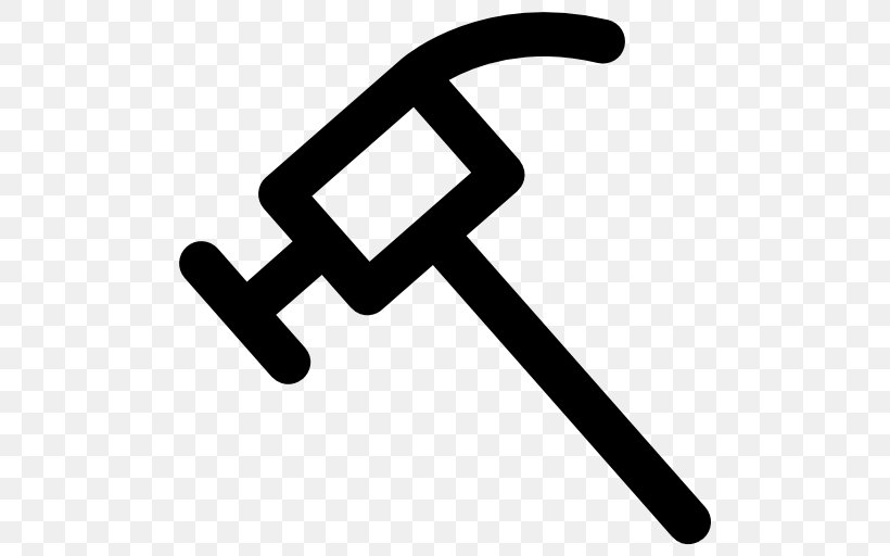 Hand Tool Hammer, PNG, 512x512px, Hand Tool, Black And White, Hammer, Logo, Splitting Maul Download Free