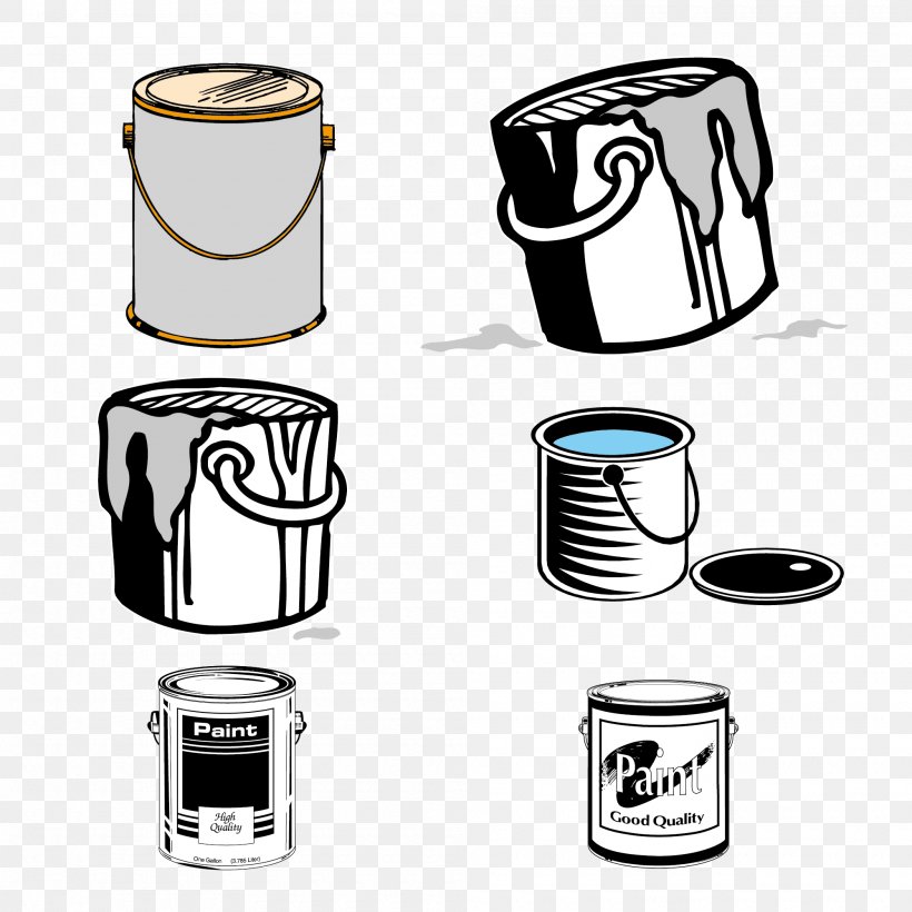 Paint Barrel Bucket, PNG, 2000x2000px, Paint, Barrel, Black And White, Brand, Bucket Download Free
