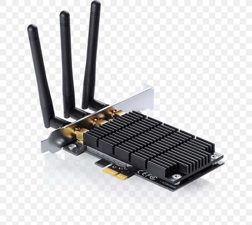 Wireless Network Interface Controller PCI Express IEEE 802.11ac TP-LINK Archer T9E, PNG, 643x731px, Pci Express, Conventional Pci, Electronic Component, Electronics, Electronics Accessory Download Free