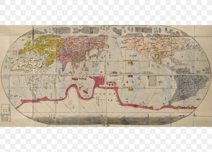 World Map World Map Society Of Jesus Missionary, PNG, 1425x1028px, World, Geography, Kunyu Wanguo Quantu, Map, Matteo Ricci Download Free