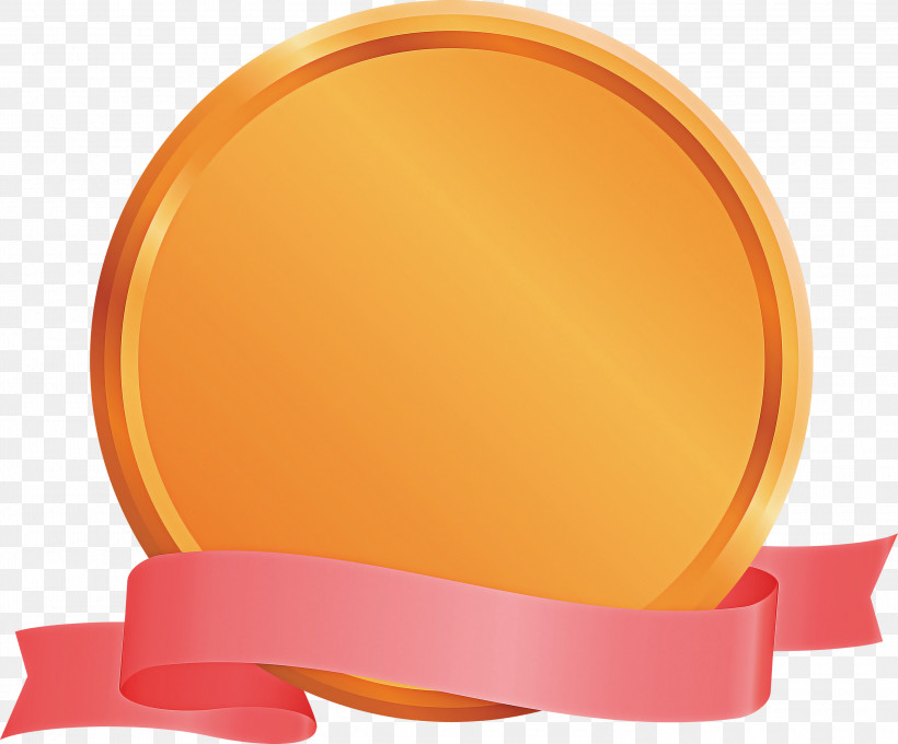 Emblem Ribbon, PNG, 3000x2490px, Emblem Ribbon, Cap, Dinnerware Set, Orange, Yellow Download Free