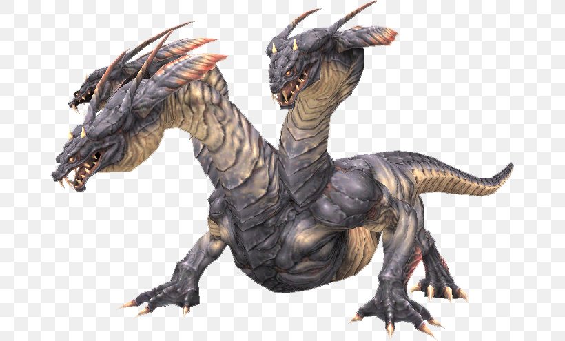 Lernaean Hydra Final Fantasy XIV Chimera Dragon, PNG, 673x495px, Lernaean Hydra, Catoblepas, Cerberus, Chimera, Dinosaur Download Free