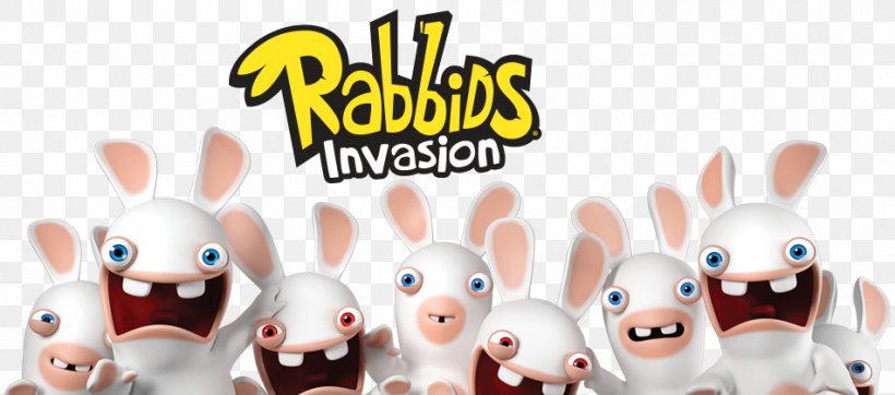 Raving Rabbids Ubisoft Motion Pictures Rabbit, PNG, 950x420px, Raving Rabbids, Animated Film, Finger, Game, Hand Download Free