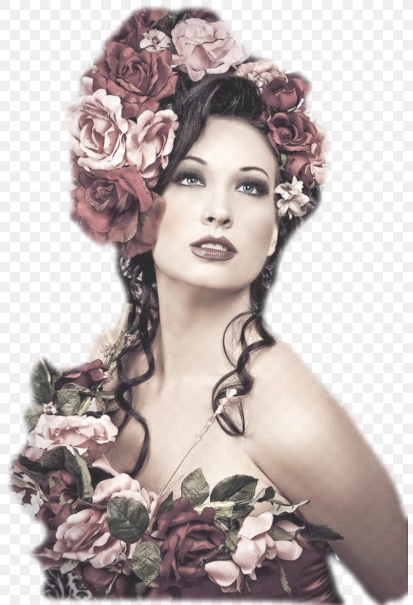 Woman Female Flower Image Paper, PNG, 800x1200px, Woman, Art, Beauty, Brown Hair, Fashion Download Free