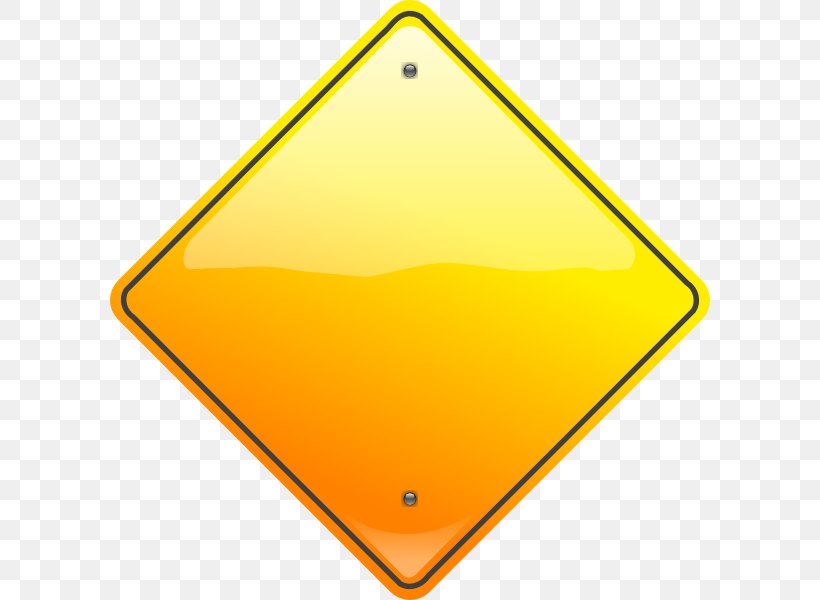 Yield Sign Stop Sign Traffic Sign Warning Sign Clip Art, PNG, 600x600px, Yield Sign, Area, Driving, Free Content, Orange Download Free