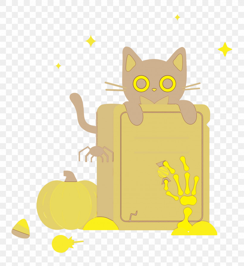 Cat Kitten Whiskers Small Cartoon, PNG, 2297x2500px, Spooky Halloween, Biology, Cartoon, Cat, Kitten Download Free