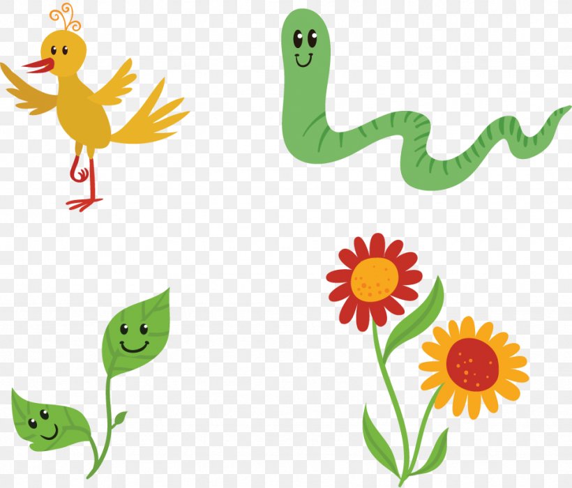 Flower Drawing Clip Art, PNG, 974x832px, Flower, Area, Art, Beak, Bird Download Free