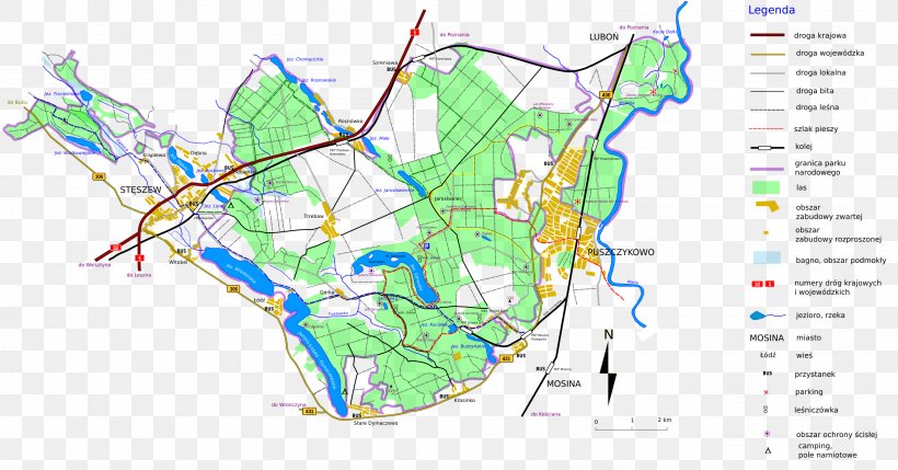 Wielkopolska National Park Magura National Park Kampinos National Park Ibirapuera Park Warta, PNG, 2812x1473px, National Park, Area, Greater Poland Voivodeship, Map, Nation Download Free