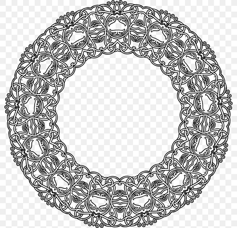 Circle Geometry Clip Art, PNG, 790x786px, Geometry, Black And White, Body Jewelry, Disk, Geometric Shape Download Free