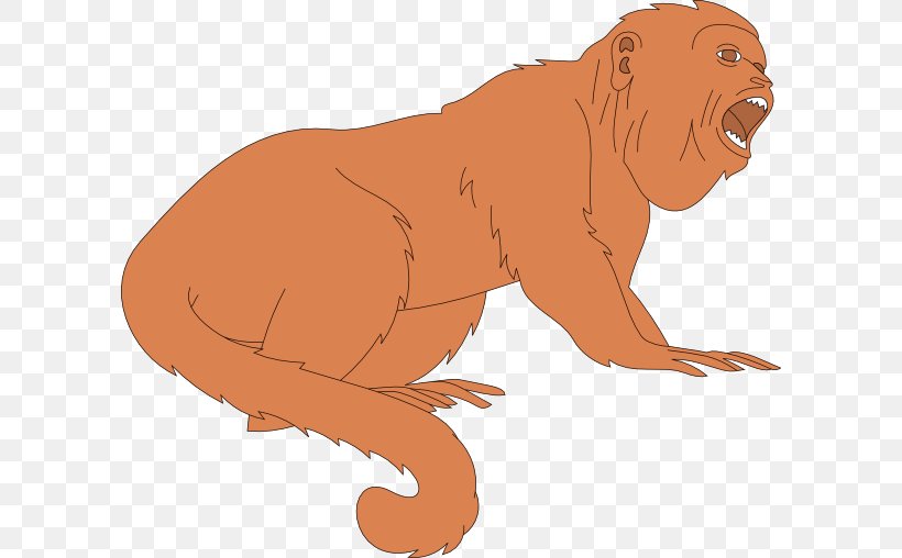 Download Clip Art, PNG, 600x508px, Monkey, Art, Big Cats, Carnivoran, Cartoon Download Free