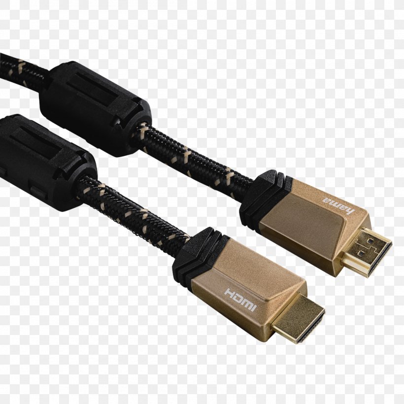Hama HDMI Cable Black Electrical Cable Electrical Connector Cavo Audio, PNG, 1100x1100px, 4k Resolution, Hdmi, Cable, Cavo Audio, Computer Monitors Download Free