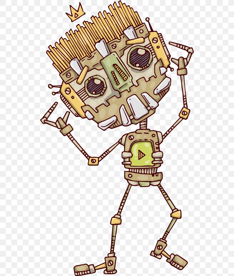 Robot Cartoon Shutterstock Illustration, PNG, 538x968px, Robot, Area, Art, Cartoon, Humanoid Download Free