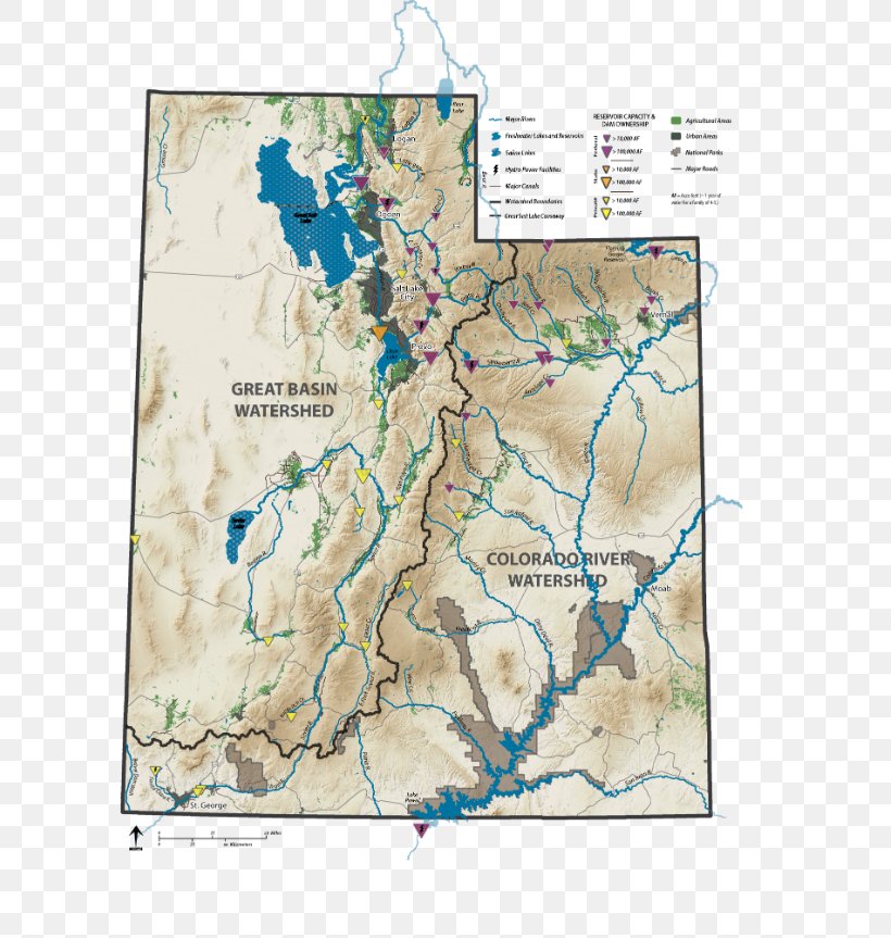 Utah Great Basin Drainage Basin Hydrological Code Watersheds Of North America, PNG, 645x863px, Utah, Area, Atlas, Continental Divide, Drainage Basin Download Free