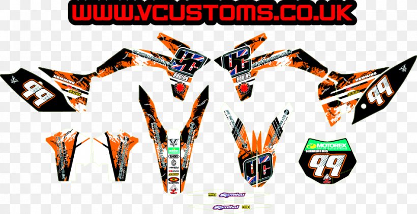 KTM MotoGP Racing Manufacturer Team Sticker Decal Graphic Kit, PNG, 950x487px, Ktm, Brand, Decal, Graphic Kit, Ktm 125 Duke Download Free