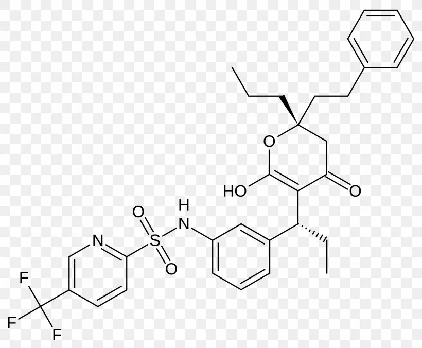 Tipranavir Enzyme Inhibitor HIV-1 Protease Nile Red Peptide, PNG, 2120x1750px, Tipranavir, Area, Auto Part, Black And White, Chemical Substance Download Free