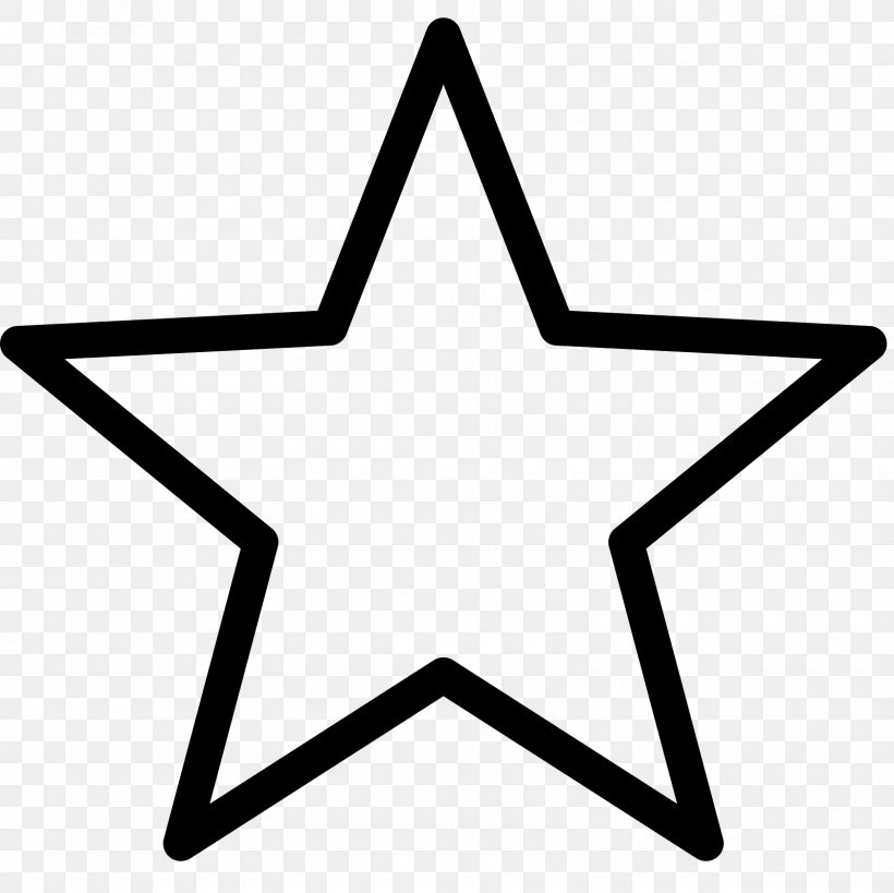 Five-pointed Star, PNG, 1600x1600px, Fivepointed Star, Area, Black And White, Logo, Star Download Free