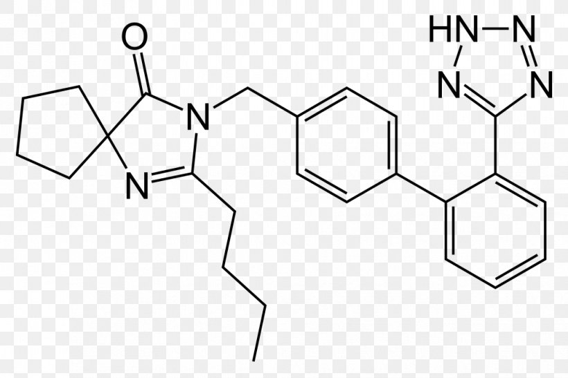 Irbesartan Angiotensin II Receptor Blocker Losartan Hydrochlorothiazide Candesartan, PNG, 1032x689px, Irbesartan, Angiotensin Ii Receptor Blocker, Antihypertensive Drug, Area, Black And White Download Free