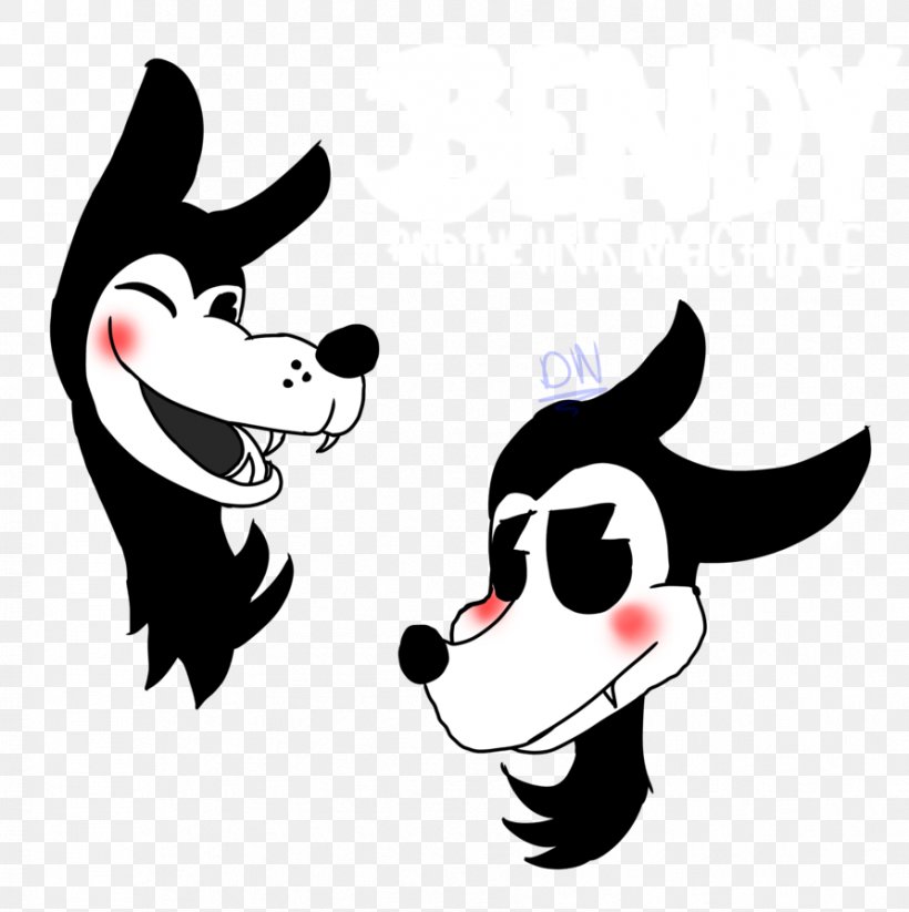 Dog Bendy And The Ink Machine Face Nose, PNG, 892x896px, Dog, Art, Bendy And The Ink Machine, Black, Black And White Download Free