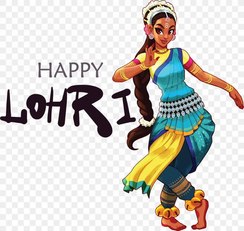 Happy Lohri, PNG, 3000x2844px, Happy Lohri, Bharatanatyam, Dance In India, Dance Studio, Drawing Download Free