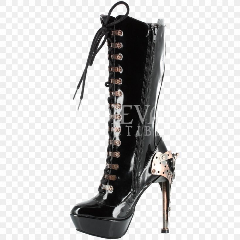Knee-high Boot Steampunk Shoe Clothing, PNG, 850x850px, Boot, Ballet Flat, Clothing, Combat Boot, Fashion Download Free