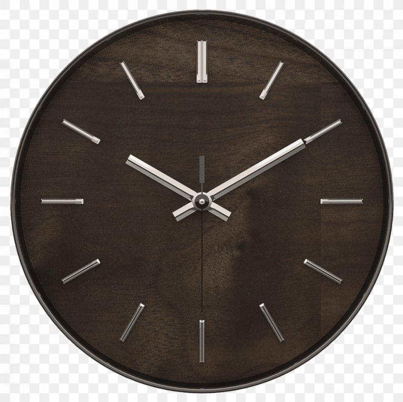 Timekeeper A4003FW 11 Hastings Walnut Wall Clock With Chrome Accent Timekeeper A4003FW 11