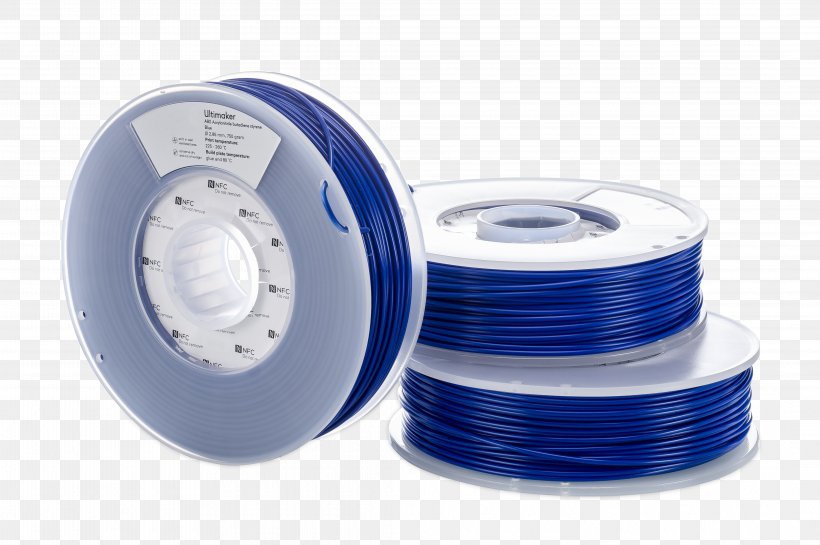 3D Printing Filament Ultimaker Polylactic Acid Acrylonitrile Butadiene Styrene, PNG, 4256x2832px, 3d Printing, 3d Printing Filament, Acrylonitrile Butadiene Styrene, Blue, Consumables Download Free