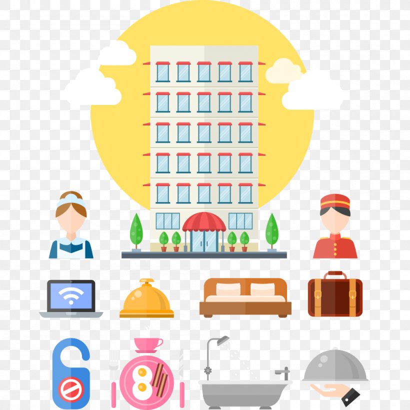 Hotel Euclidean Vector, PNG, 1000x1000px, Hotel, Area, Backpacker Hostel, Hotel Vector, Simple Download Free