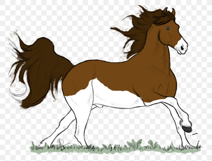 Mustang Foal Stallion Colt Mare, PNG, 813x623px, Mustang, Bridle, Cartoon, Character, Colt Download Free