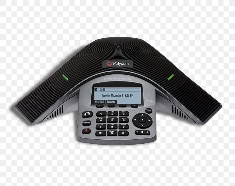 Polycom SoundStation 5000 Voice Over IP VoIP Phone Telephone, PNG, 800x650px, Polycom, Conference Call, Conference Phone, Corded Phone, Electronic Instrument Download Free