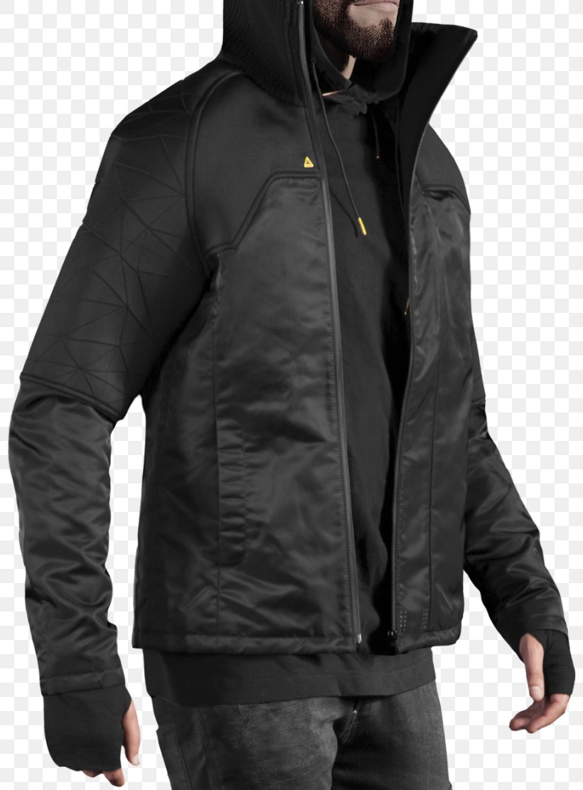 Deus Ex: Human Revolution Deus Ex: Mankind Divided Hoodie Jacket, PNG, 800x1111px, Deus Ex Human Revolution, Black, Blouson, Clothing, Coat Download Free