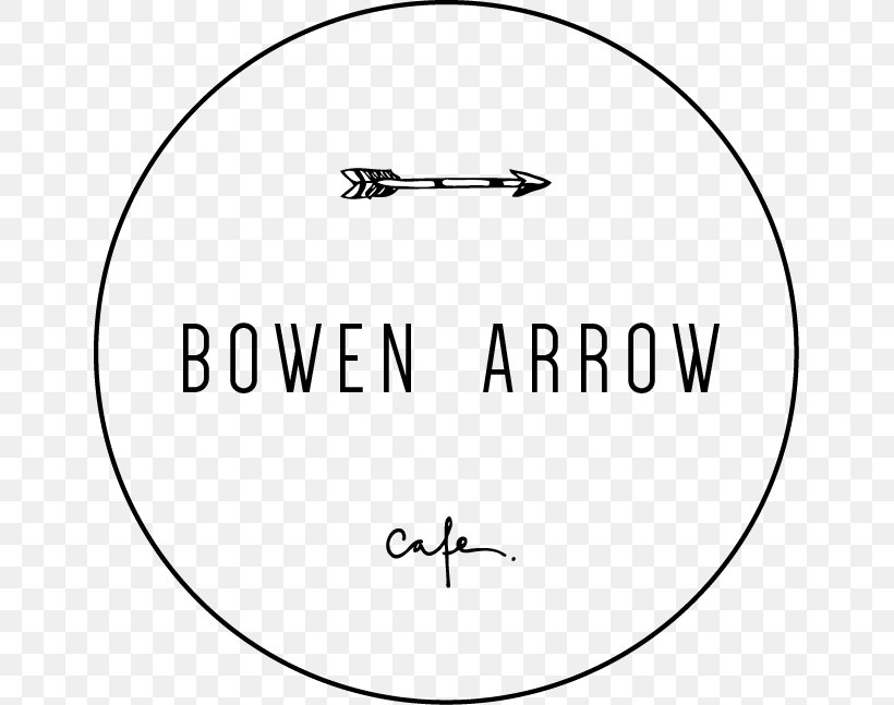 Bowen Arrow Cafe Coffee Brand MISS BLISS WHOLEFOODS KITCHEN, PNG, 647x647px, Bowen Arrow Cafe, Area, Art, Black, Black And White Download Free