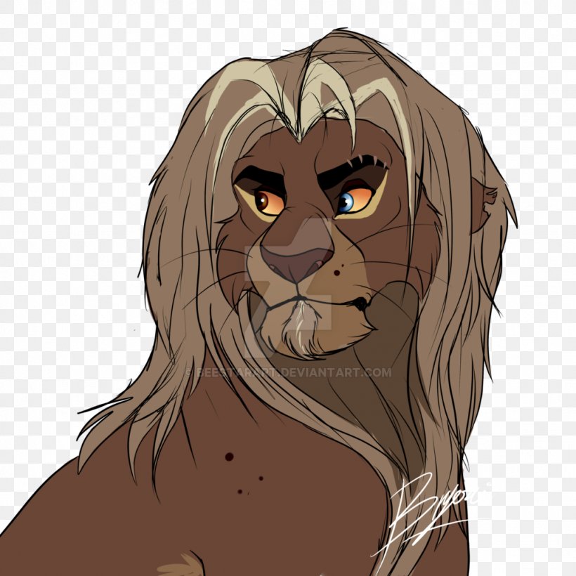 Lion Tiger Whiskers Nose Illustration, PNG, 1024x1024px, Lion, Big Cats, Brown Hair, Carnivoran, Cartoon Download Free