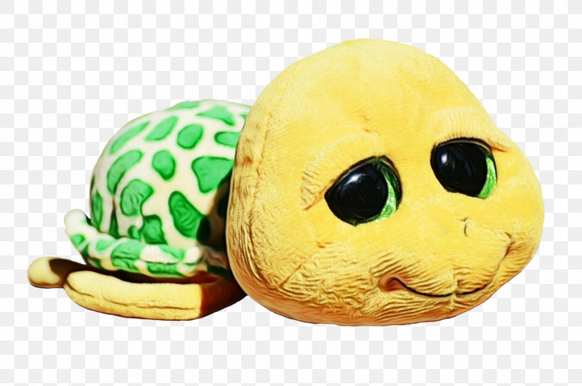 Turtles Tortoise Stuffed Animal Yellow Snout, PNG, 960x638px, Watercolor, Paint, Snout, Stuffed Animal, Tortoise Download Free