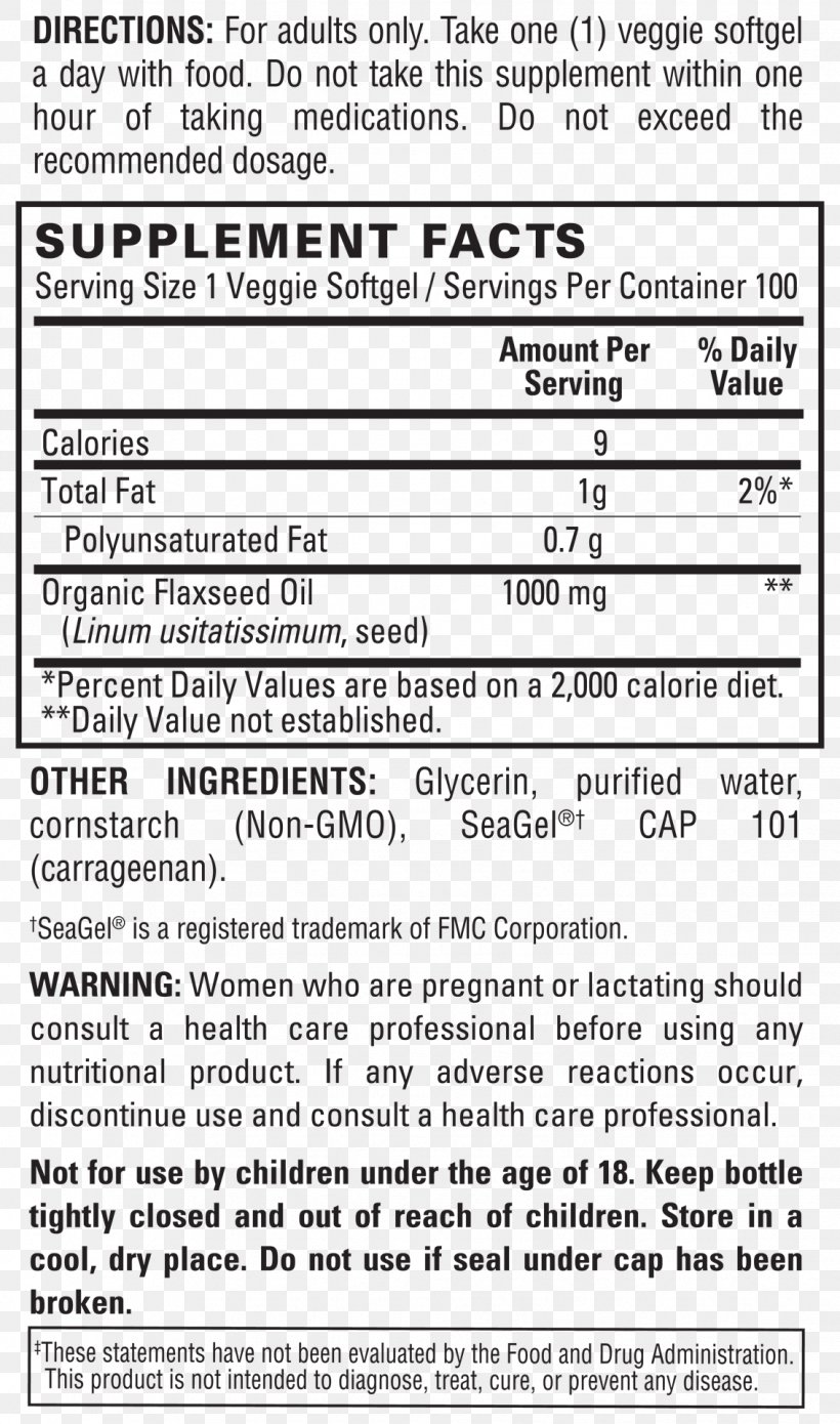 Vegetarian Cuisine Softgel Linseed Oil Acid Gras Omega-3 Puritan's Pride, PNG, 1132x1920px, Vegetarian Cuisine, Area, Biotin, Black And White, Document Download Free