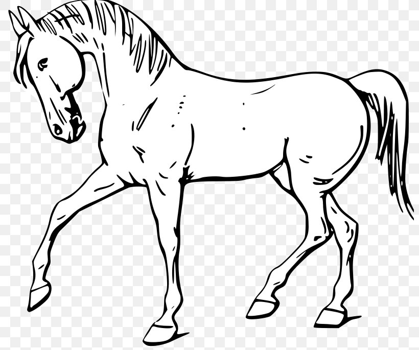Mustang American Quarter Horse White Black Clip Art, PNG, 800x685px, Mustang, American Quarter Horse, Animal Figure, Artwork, Black Download Free
