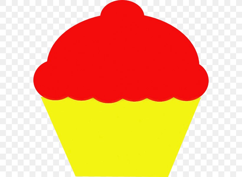 Red Yellow Clip Art Baking Cup Frozen Dessert, PNG, 594x599px, Red, Baking Cup, Cake Decorating Supply, Cookware And Bakeware, Cupcake Download Free