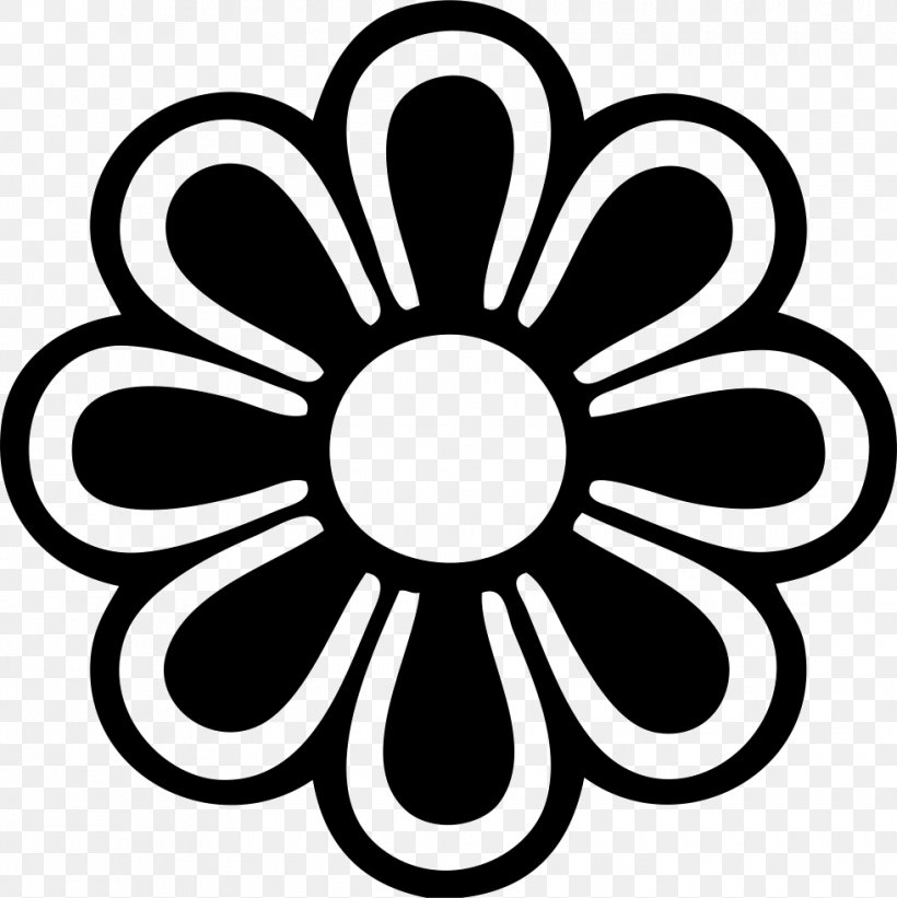 Water Slide Decal Bumper Sticker Flower, PNG, 980x982px, Decal, Area, Artwork, Black And White, Bumper Sticker Download Free