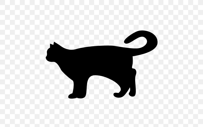 Whiskers Silhouette Dog Domestic Short-haired Cat Clip Art, PNG, 512x512px, Whiskers, American Bobtail, Black, Black And White, Black Cat Download Free