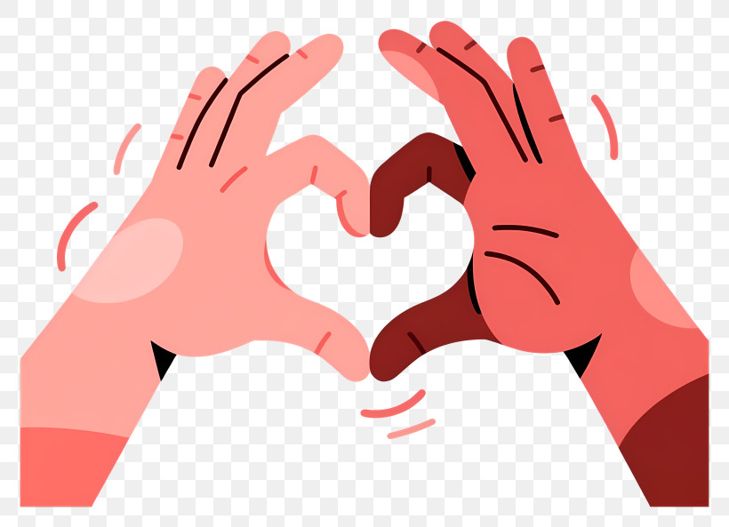 Hands Forming Heart Shape PNG