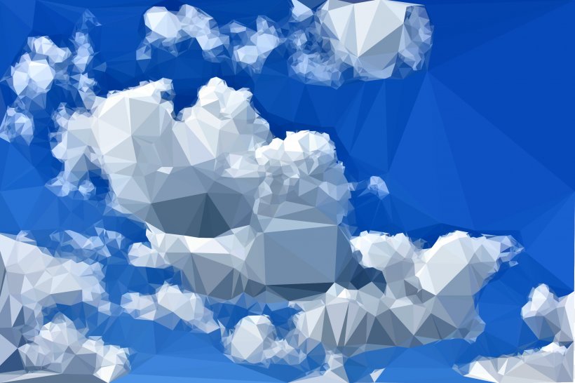 Sky Low Poly Cloud Blue Clip Art, PNG, 2400x1600px, Sky, Arctic, Blue, Cloud, Cloud Cover Download Free