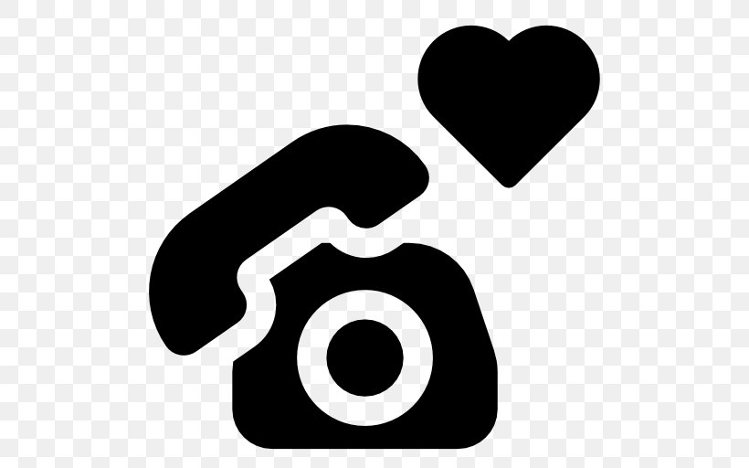 Telephone Download Love, PNG, 512x512px, Telephone, Area, Black, Black And White, Logo Download Free