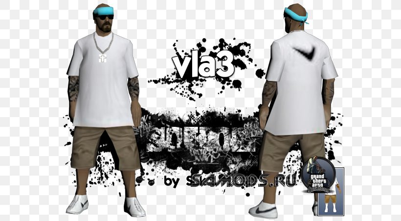 Grand Theft Auto: San Andreas San Andreas Multiplayer Mod Video Game T-shirt, PNG, 604x453px, Grand Theft Auto San Andreas, Advertising, Brand, Car, Clothing Download Free