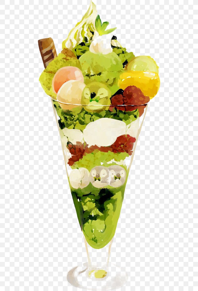 Ice Cream Cones Milkshake Banana Split Food, PNG, 506x1200px, Ice Cream, Art, Banana Split, Cuisine, Dessert Download Free