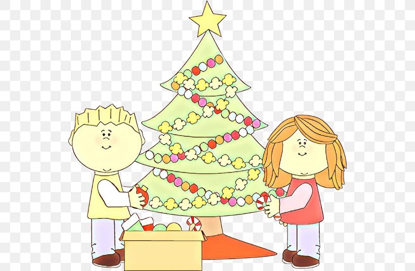 Christmas Tree, PNG, 550x536px, Cartoon, Christmas, Christmas Decoration, Christmas Eve, Christmas Ornament Download Free