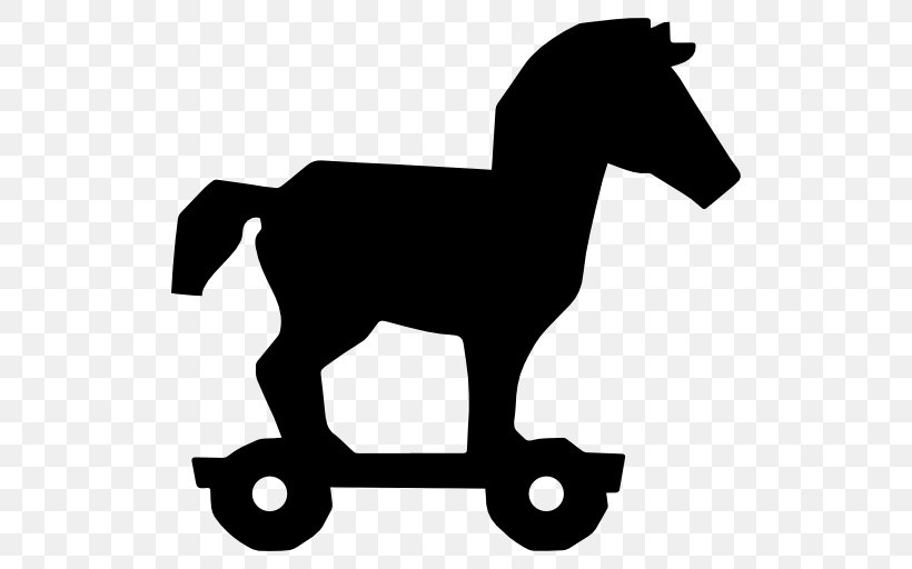 Horse Silhouette, PNG, 512x512px, Trojan Horse, Black And White, Colt, Computer Security, Computer Virus Download Free