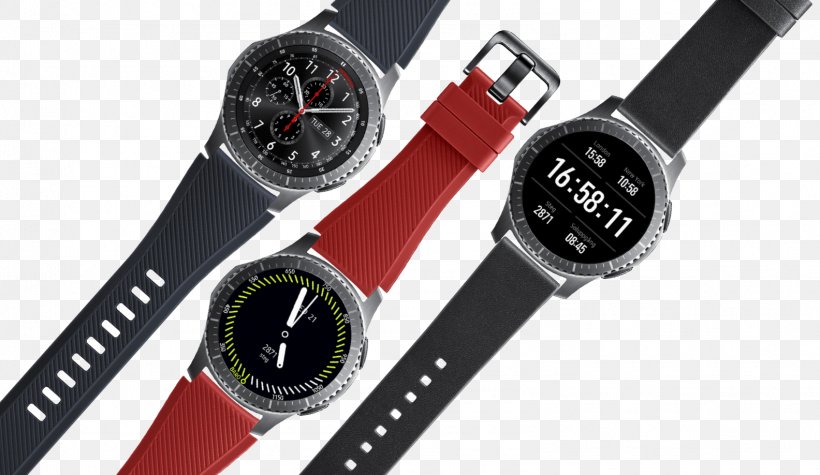 Samsung Gear S3 Smartwatch Samsung Galaxy Gear, PNG, 1584x918px, Samsung Gear S3, Brand, Clock, Global Positioning System, Hardware Download Free