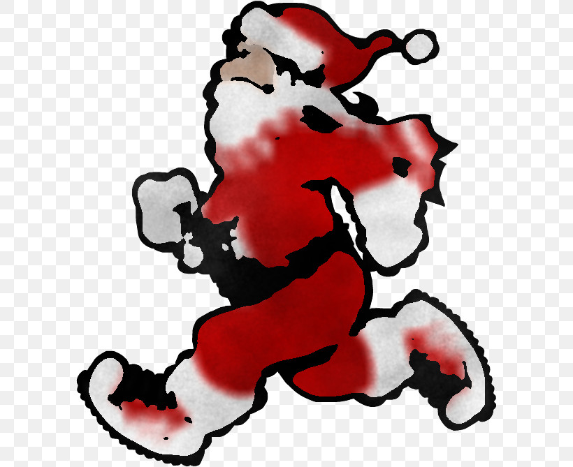 Santa Claus, PNG, 602x669px, Cartoon, Santa Claus, Sticker Download Free